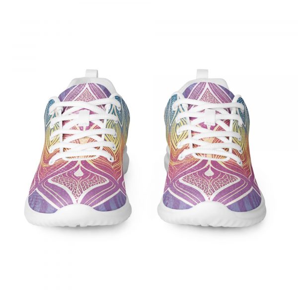 Pink Painted Sneakers | Custom Art Design Shoes | Colorful Flower Floral Yoga Sneakers | Kung Fu Shoes | Best Comfortable Soft Sneakers | - Image 5
