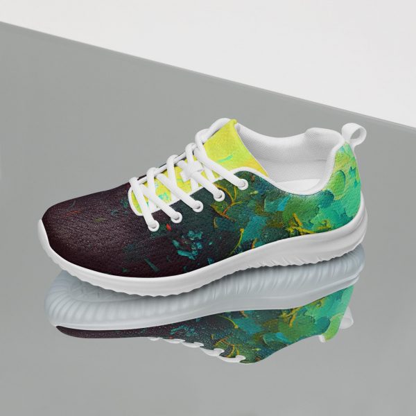 Painted Sneakers | Custom Art Design Shoes | Green Yellow Yoga Sneakers | Kung Fu Shoes | Best Comfortable Sneakers | Comfy Soft Fit |